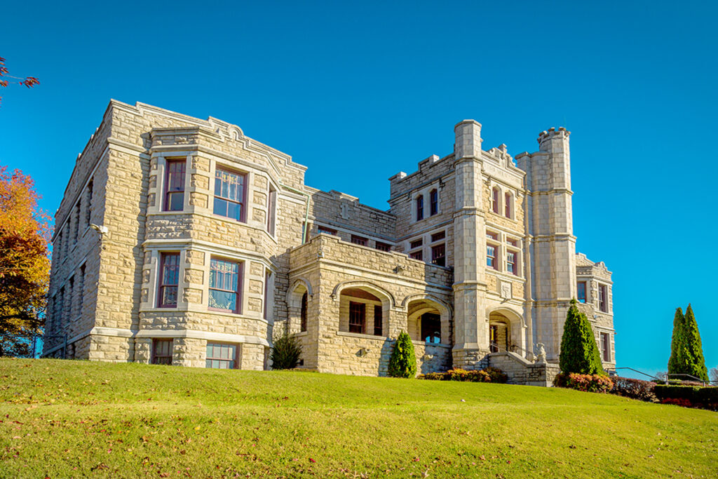 Pythian Castle believed to be haunted by ghosts in Springfield, MO.
